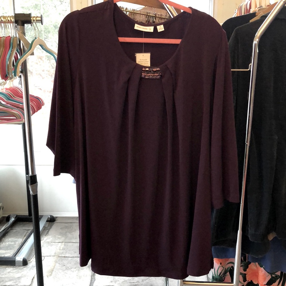 Dark purple shirt